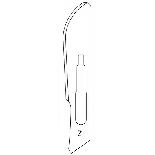 Razormed Razormed  Safety  Surgical Blades made of Carbon Steel Size 21SF