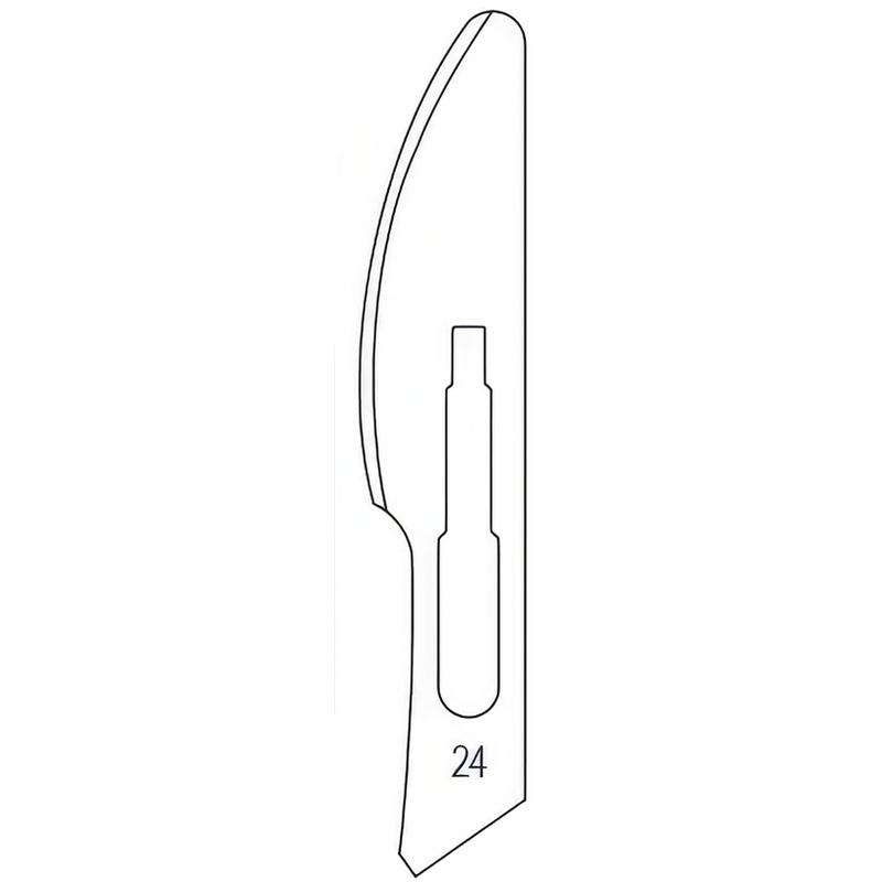 Razormed Razormed Safety  Surgical Blades made of Carbon Steel Size 24SF
