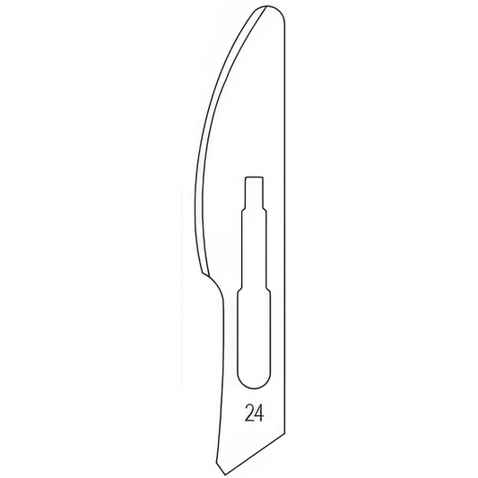 Razormed Razormed Safety  Surgical Blades made of Carbon Steel Size 24SF