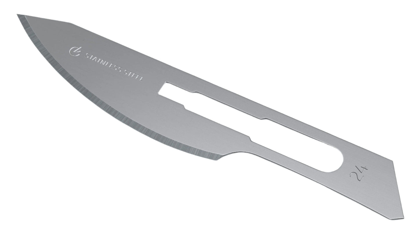 Razormed Razormed Sterile Surgical Scalpel Blades Stainless Steel Size 24