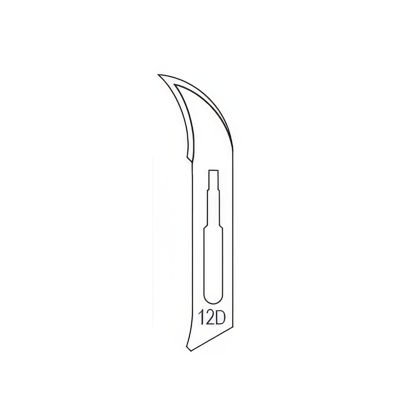 Razormed Surgical Instruments Razormed Surgical Blades Stainless Steel Size 12D