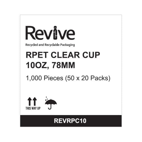 Revive Cold Cup Rpet Clear 10oz