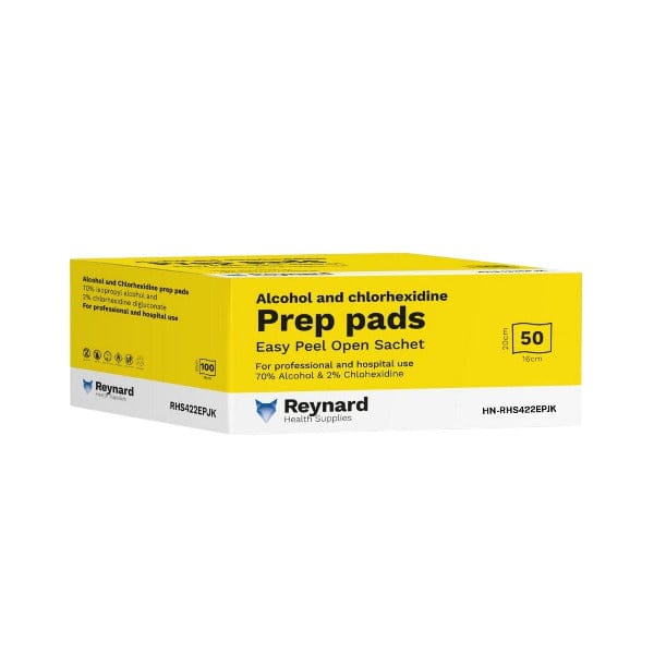 Reynard™ 2% Chlorhexidine & 70% Alcohol Prep Pads