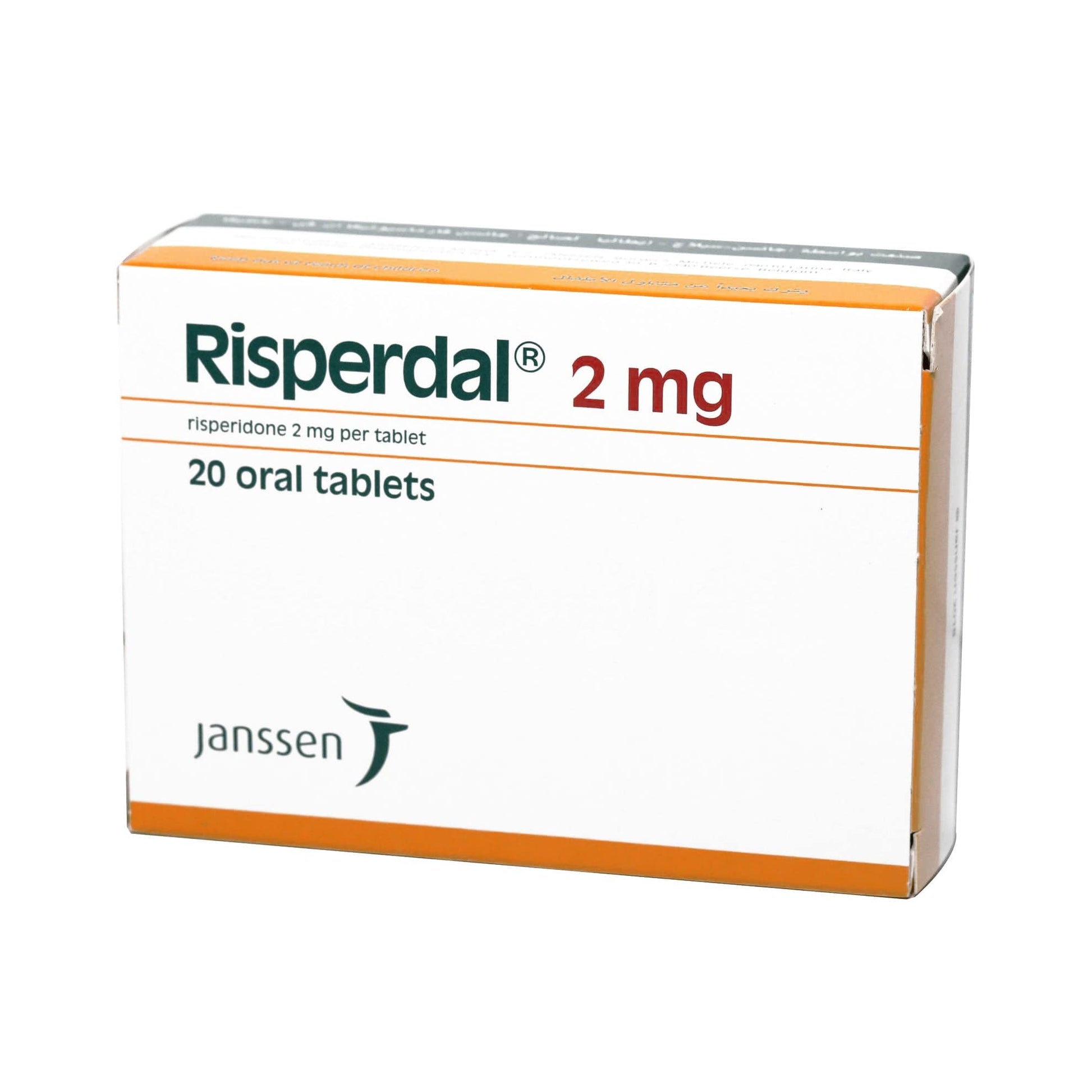 Janssen-Cilag Antipsychotics Risperdal Risperidone 2mg Tablets