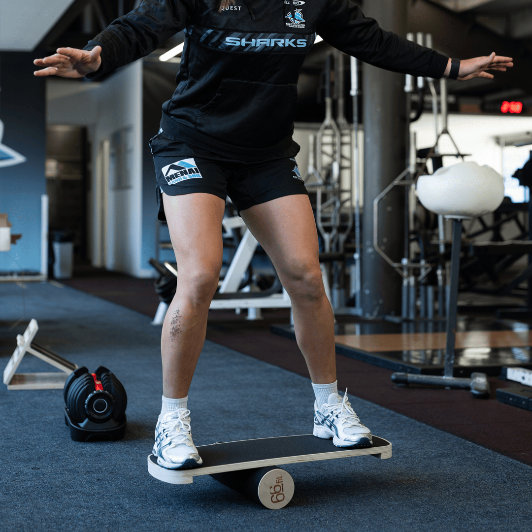 Rolling Balance Board Core Trainer for Strength & Stability