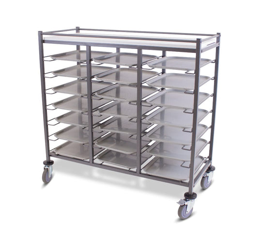 Roma 21 Food Tray Trolley with Braking Castors