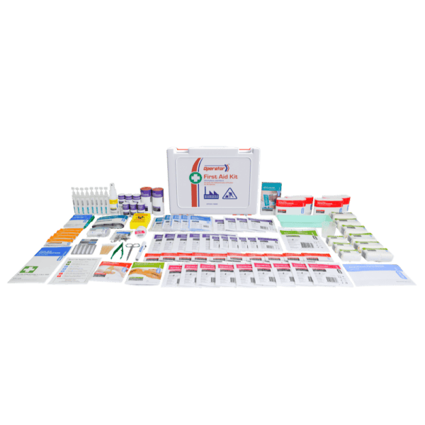 Rugged Plastic First Aid Kit – Workplace Emergency Kit (34.5×10×26.5cm) | Operator 5 Series