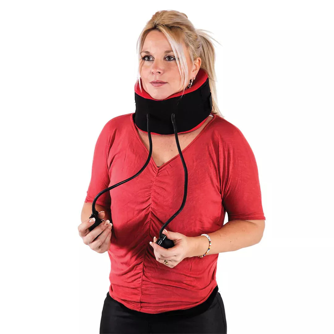 TracCollar Neck Traction Inflatable Neck Muscles Spinal Discs Stretching Relax