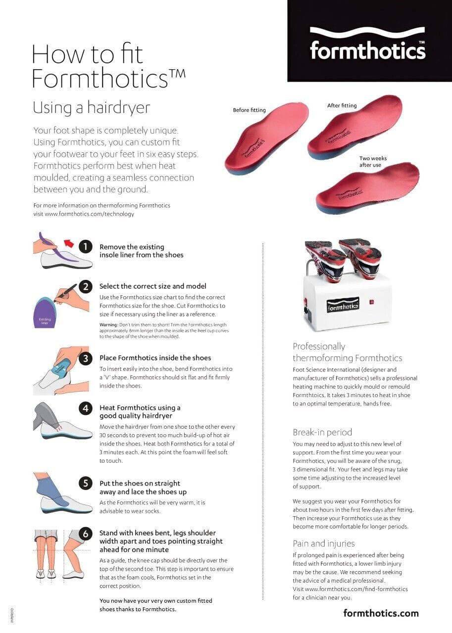 Formthotics Everyday Workfit Orthotics