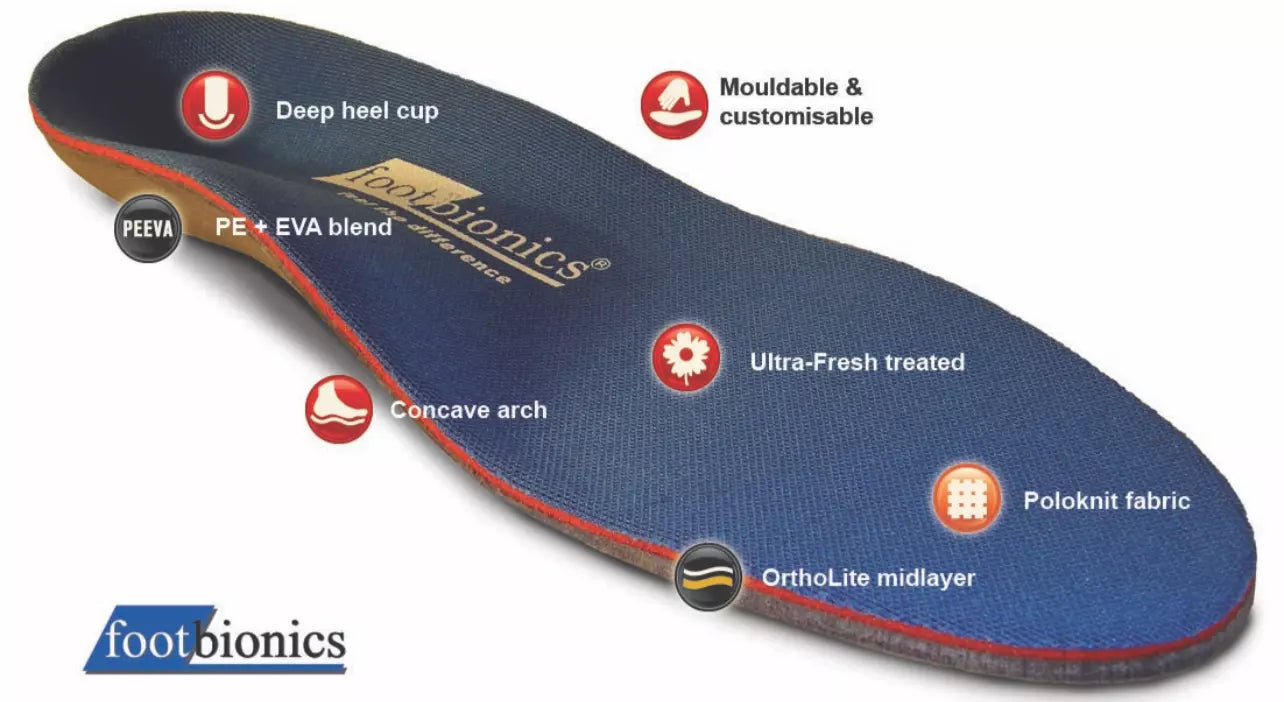 Footbionics Dual Density Orthotics (Medium Density)