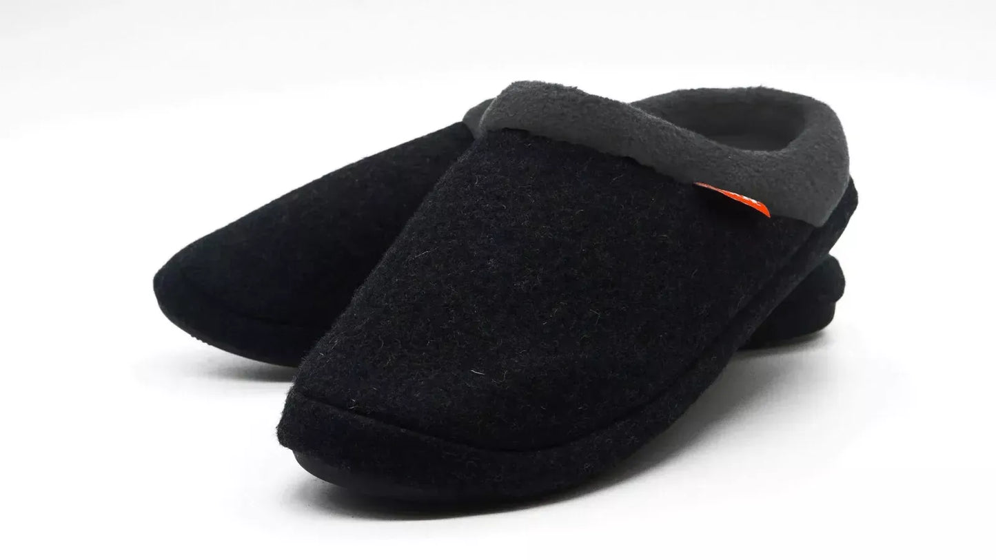 Archline Orthotic Slippers - Slip On Scuffs Charcoal