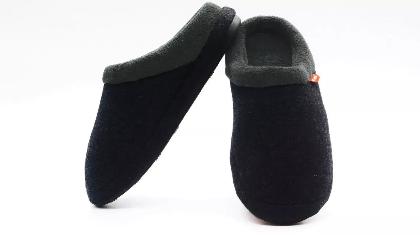 Archline Orthotic Slippers - Slip On Scuffs Charcoal