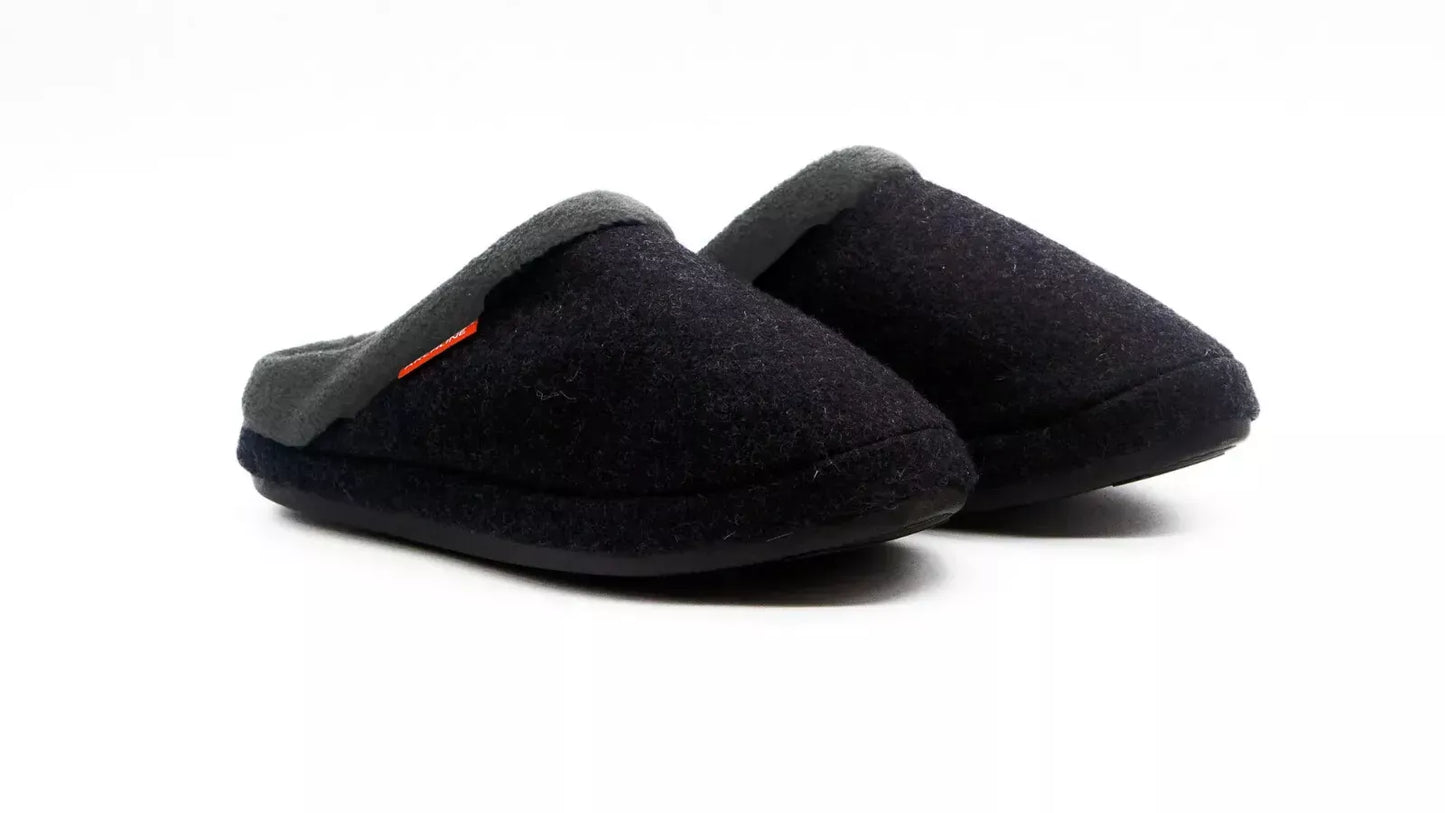 Archline Orthotic Slippers - Slip On Scuffs Charcoal