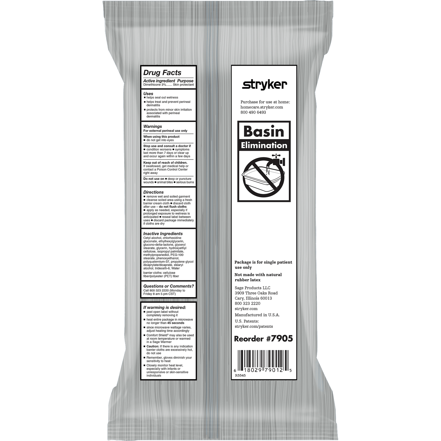 Sage Comfort Shield Barrier Cream Cloths