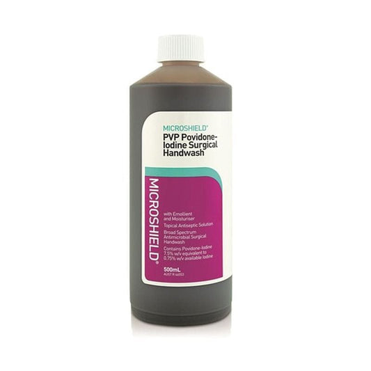 Schulke Hand Cleaning Schulke Microshield Povidone-Iodine Surgical Handwash 500ml (61377)