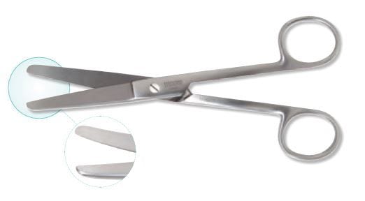 Professional Hospital Furnishings Scissors, General Operating Surgical, Blunt Blunt Curved, 14.5cm