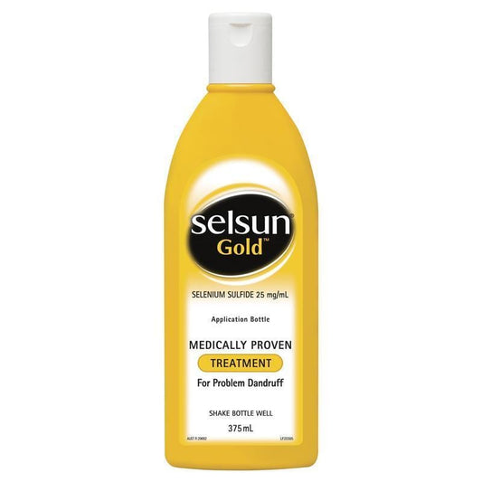 PIM-BUN Shampoos Selsun Gold Dandruff Treatment, 375 mL, Selenium Sulfide 2.5%
