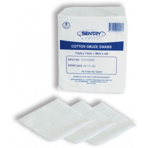 Sentry Medical Sponges, Swabs & Gauze Sentry Gauze Swab 8 Ply