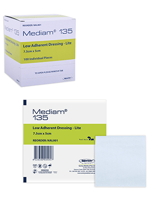 Sentry Mediam 135 Low Non Adherent Dressing Lite