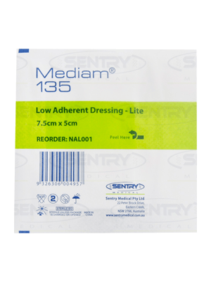 Sentry Mediam 135 Low Non Adherent Dressing Lite