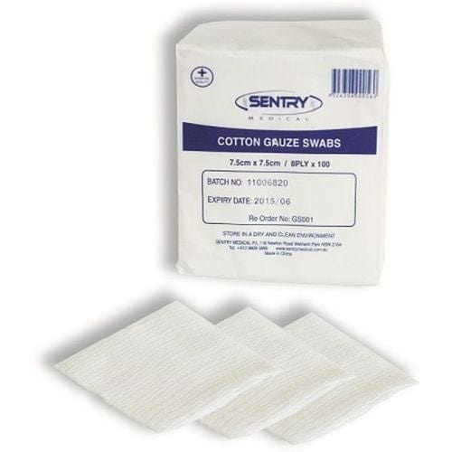Sentry Medical Gauze Swabs 5cm x 5cm