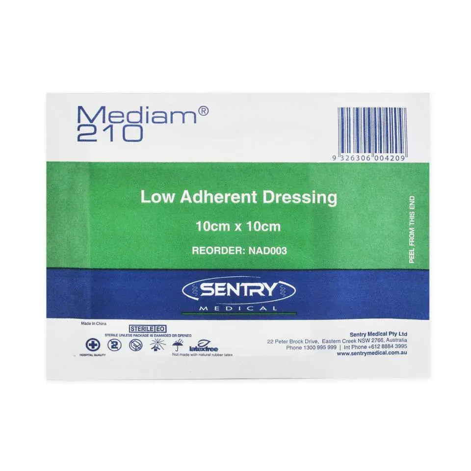 Sentry Medical Non Adherant Normal Mediam210 Sterile