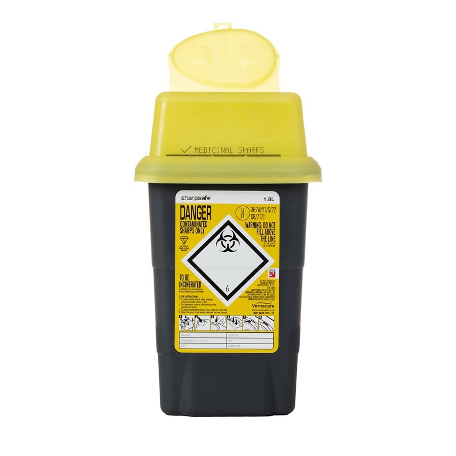 Sharpsafe 1.8 Litre Sharps Container