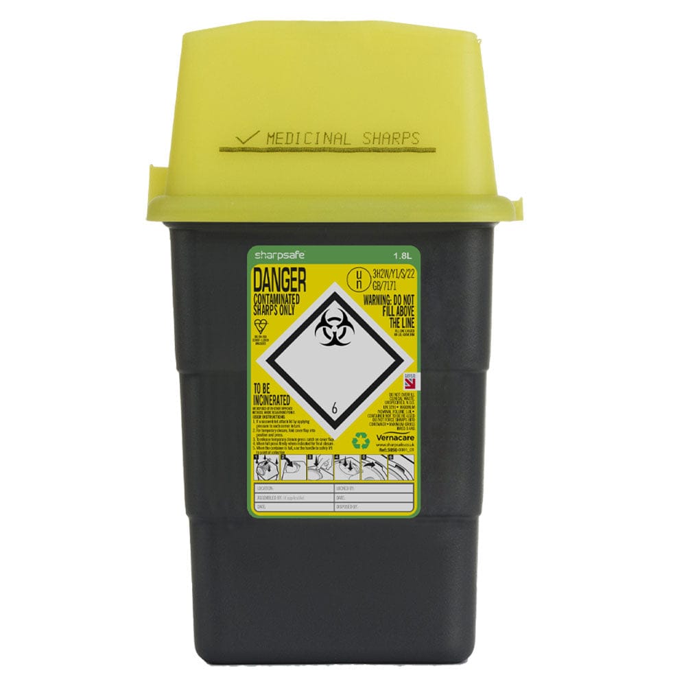 Sharpsafe 1.8 Litre Sharps Container