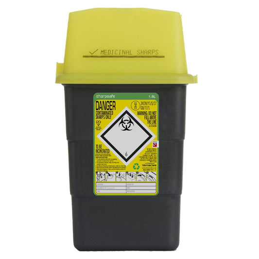 Sharpsafe 1.8 Litre Sharps Container