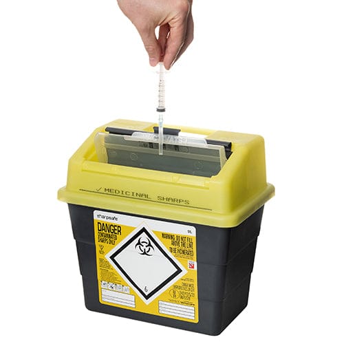 Sharpsafe 9 Litre Sharps Container with Protective Access