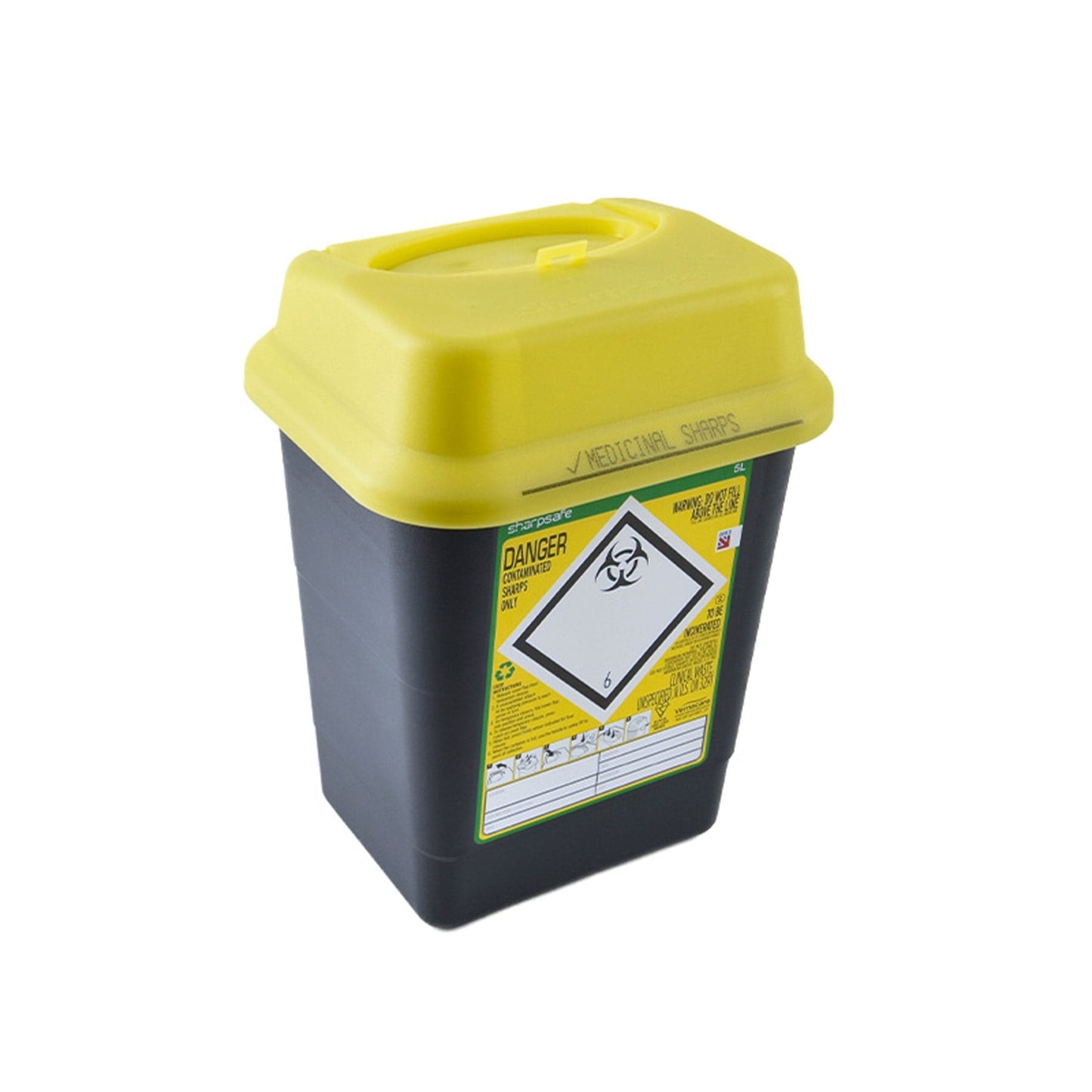 Sharpsafe Sharps 5L container
