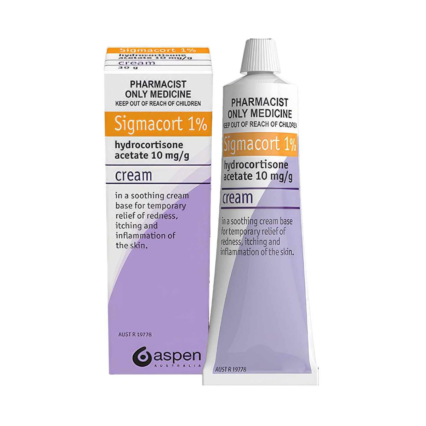 Aspen Pharmacare Corticosteroids Sigmacort Hydrocortisone Acetate Cream 50g