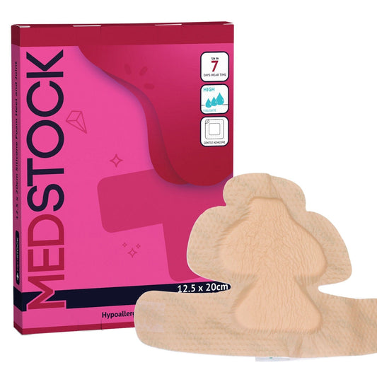 Silicone Foam Heel and Joint Dressing with Border 12.5cm x 20cm