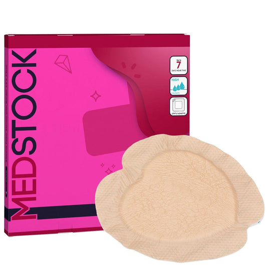 Silicone Foam Sacrum Dressing with Border 18cm x 18cm