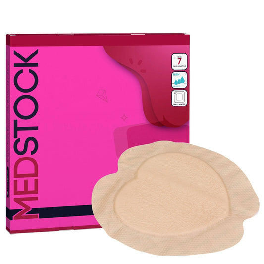 Silicone Foam Sacrum Dressing with Border 23cm x 23cm