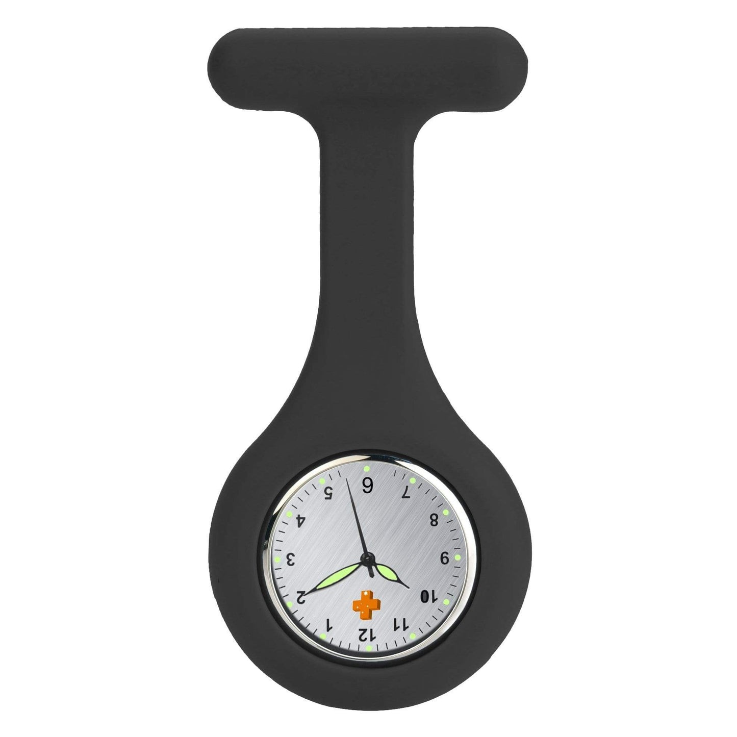 Medshop Fob Watches Silicone Nursing FOB Watch Black