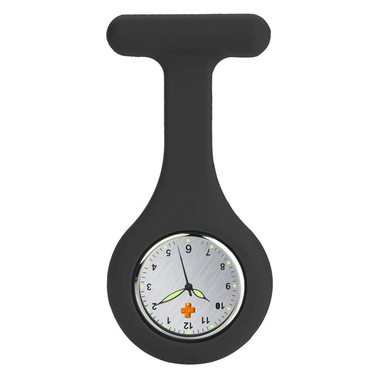 Medshop Fob Watches Silicone Nursing FOB Watch Black