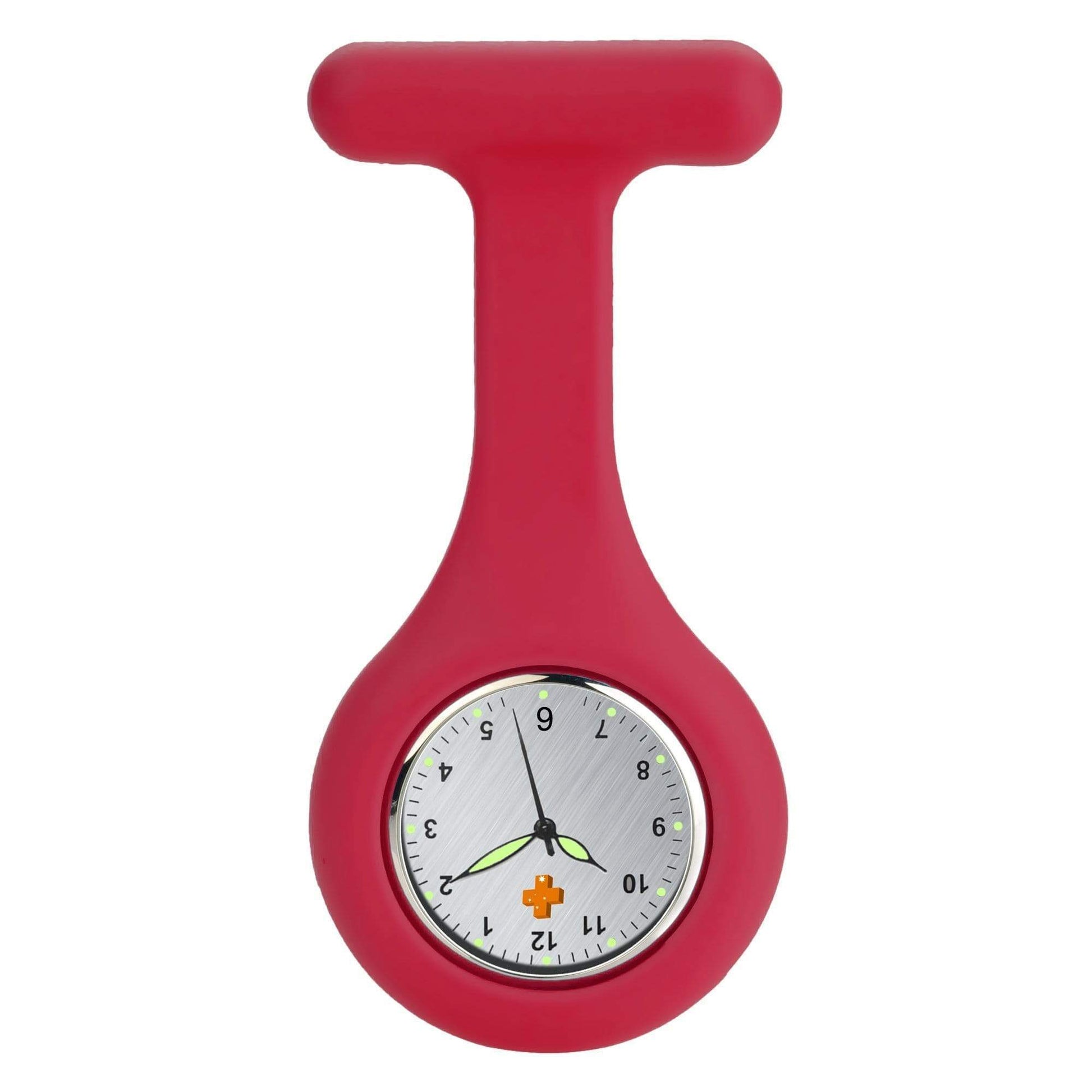 Medshop Fob Watches Silicone Nursing FOB Watch Burgundy