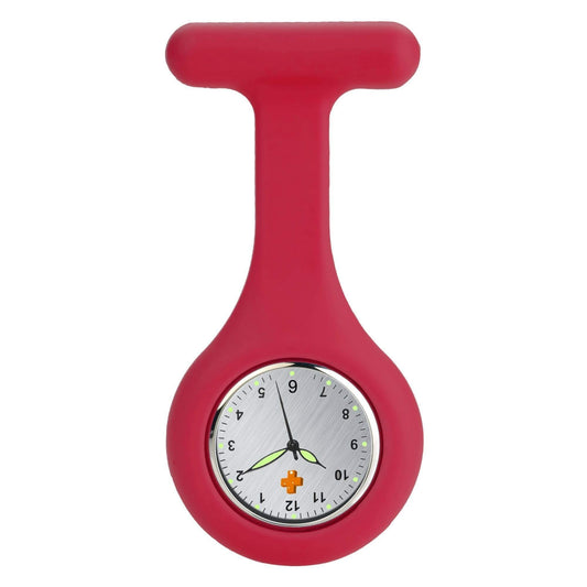 Medshop Fob Watches Silicone Nursing FOB Watch Burgundy