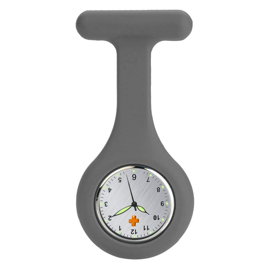 Medshop Fob Watches Silicone Nursing FOB Watch Dark Grey