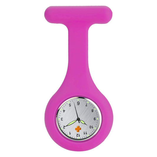 Medshop Fob Watches Silicone Nursing FOB Watch Dark Pink