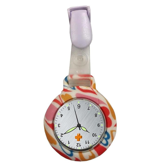 Medshop Fob Watches Silicone Nursing FOB Watch Heart Design