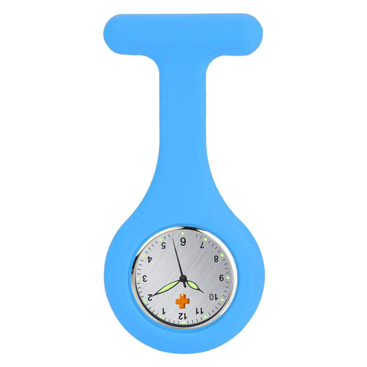 Medshop Fob Watches Silicone Nursing FOB Watch Light Blue