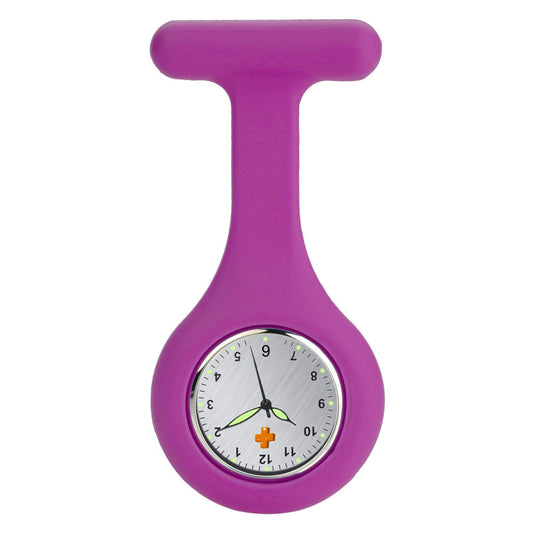 Medshop Fob Watches Silicone Nursing FOB Watch Mauve