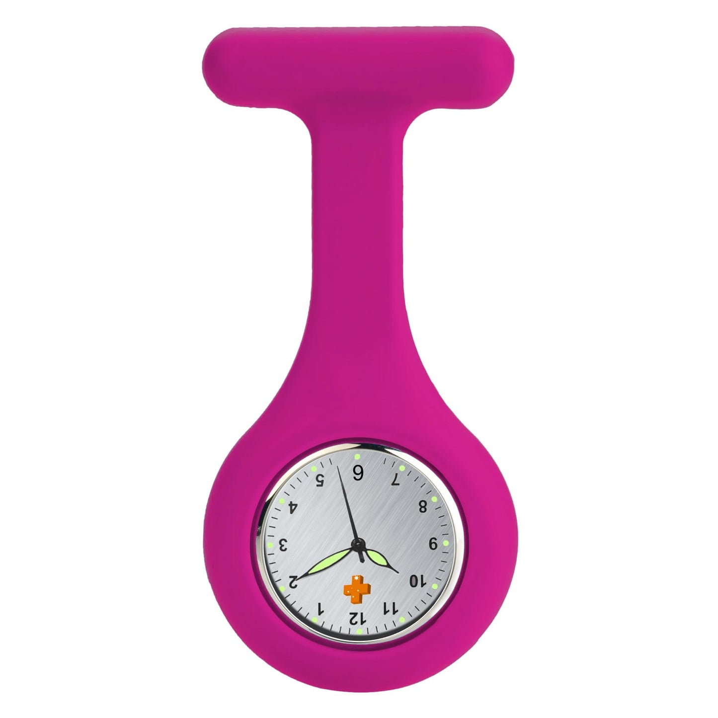 Medshop Fob Watches Silicone Nursing FOB Watch Raspberry