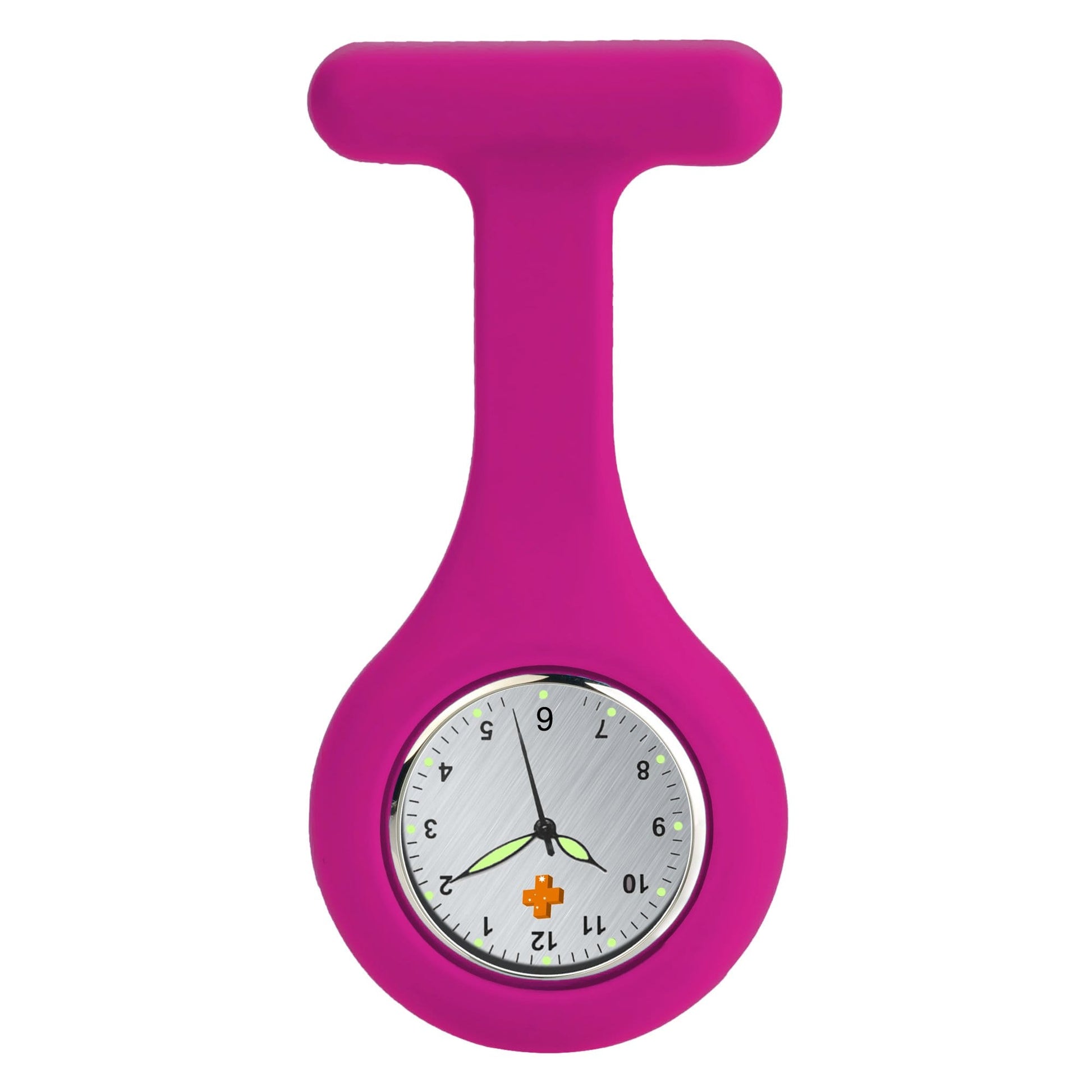 Medshop Fob Watches Silicone Nursing FOB Watch Raspberry