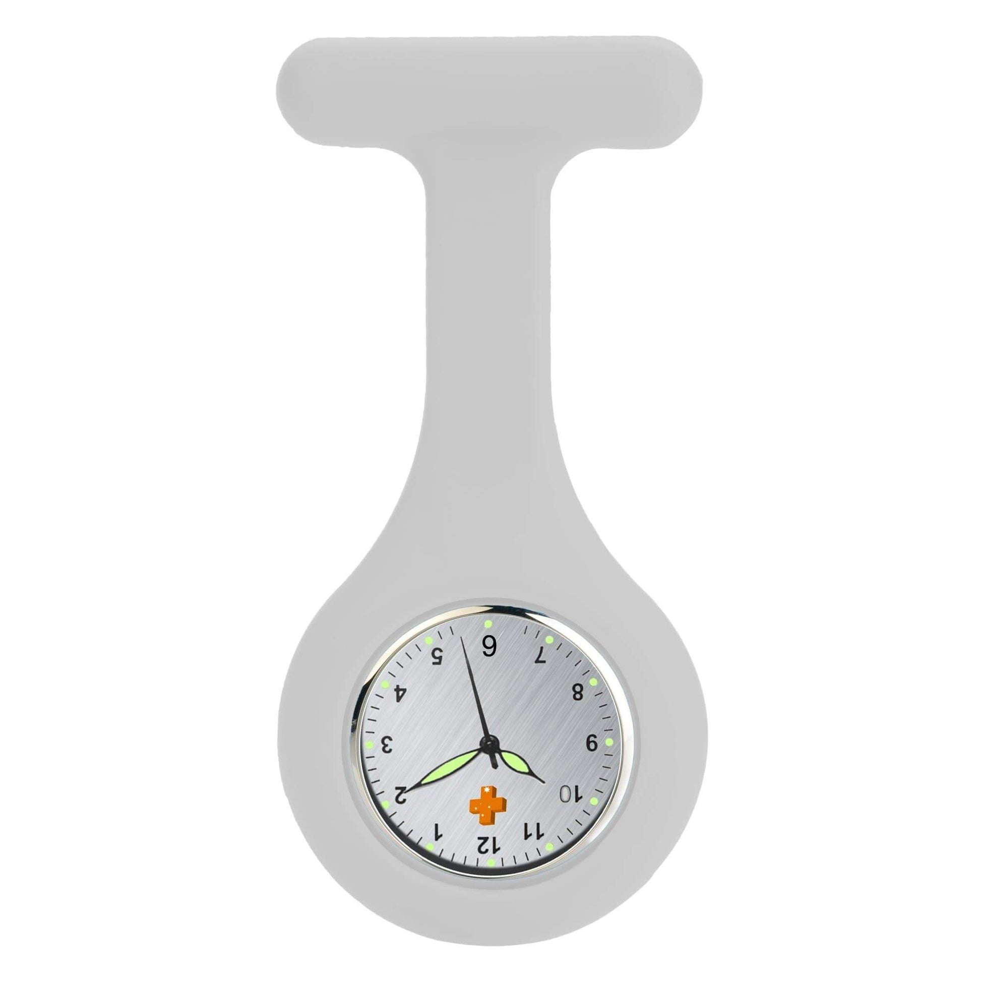 Medshop Fob Watches Silicone Nursing FOB Watch White