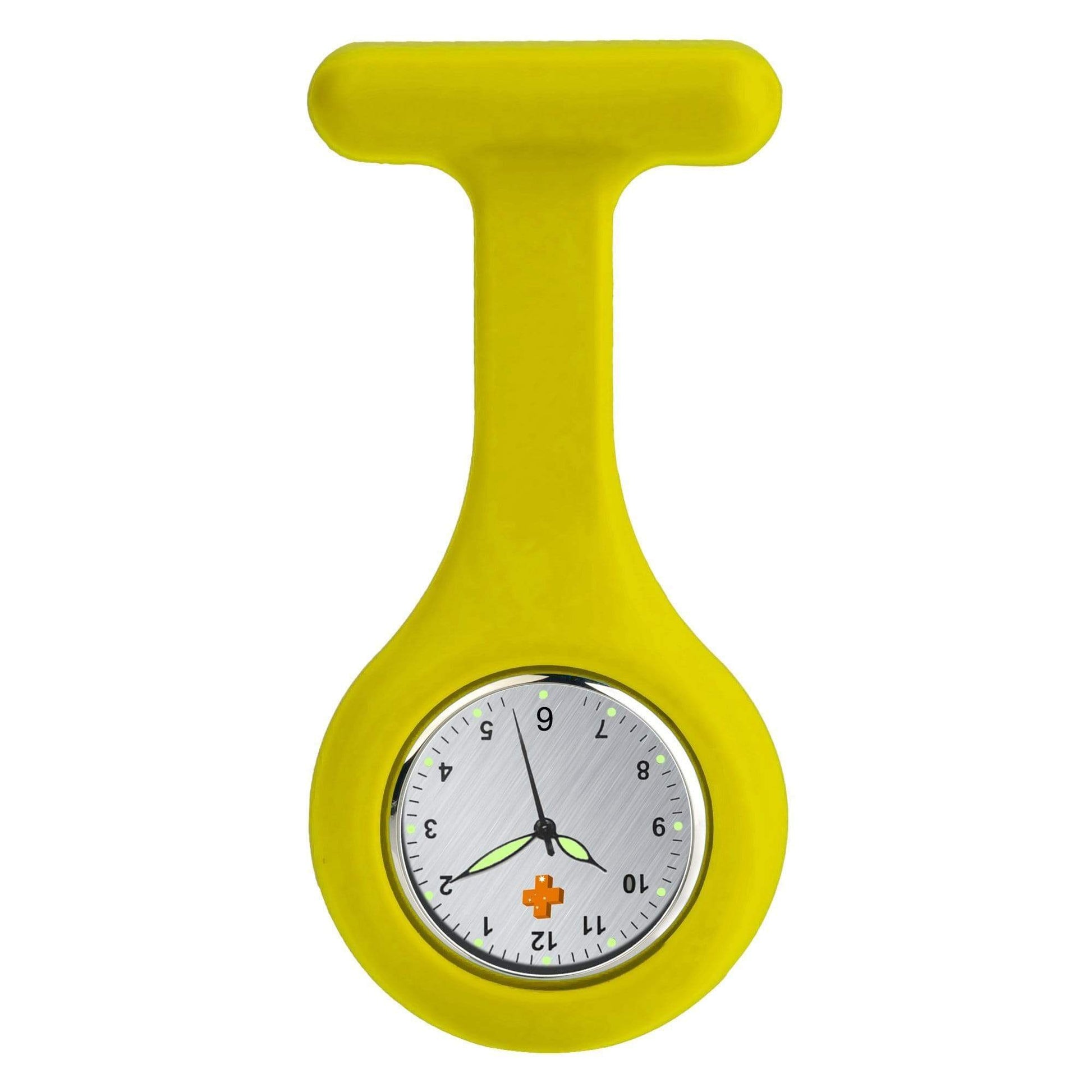 Medshop Fob Watches Silicone Nursing FOB Watch Yellow