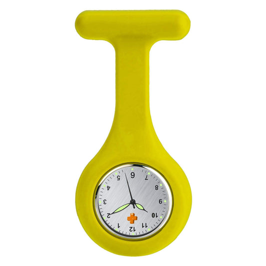 Medshop Fob Watches Silicone Nursing FOB Watch Yellow