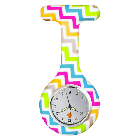 Medshop Fob Watches Silicone Nursing FOB Watch ZigZag